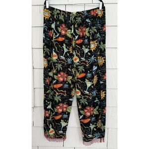 Soft Surroundings Women's TL Tropical Cocktail Pants Vacation Tourist Maximalist